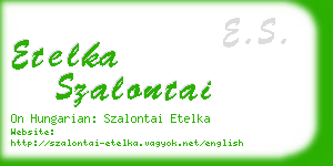 etelka szalontai business card